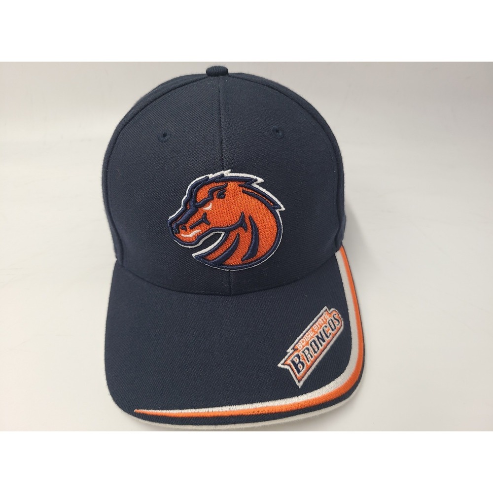 Vintage Boise State University Broncos Twins Enterprise Hat Cap Wool Blend NCAA